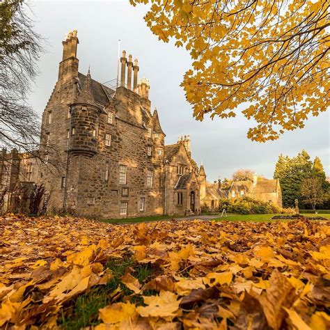 Fall Colors Lauriston Castle Just Outside Of Edinburgh