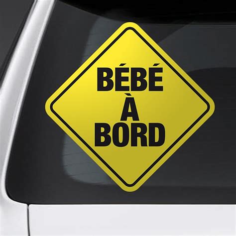 Stickers Autocollant B B Bord Voiture Webstickersmuraux