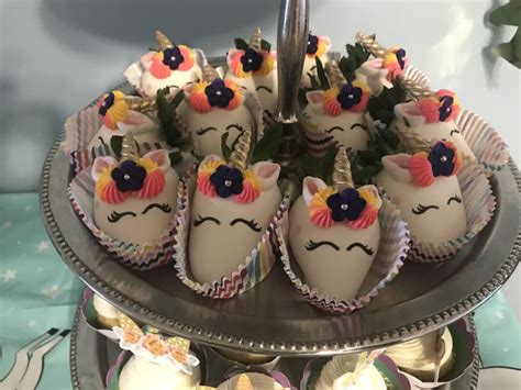 Unicorn Chocolate Covered Strawberries From Kp Sweet Treats