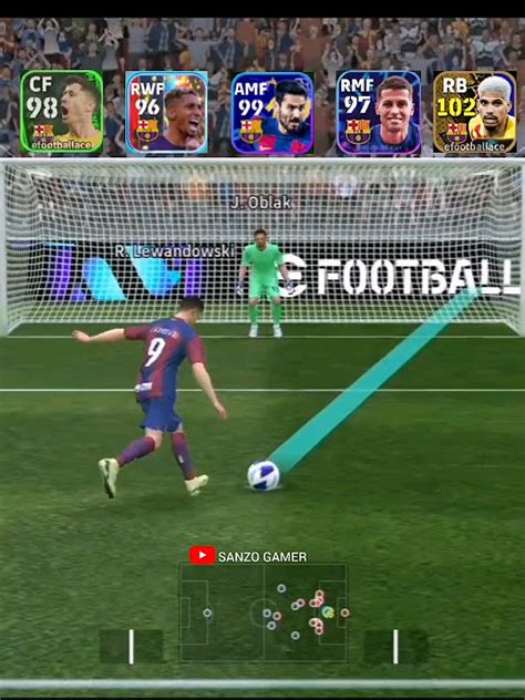 Barca Players Penalty Challenge Efootball Efootball2023mobile Efootball2024 Viral Shorts