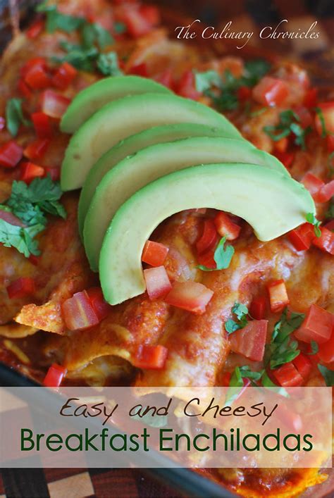 Easy And Cheesy Breakfast Enchiladas