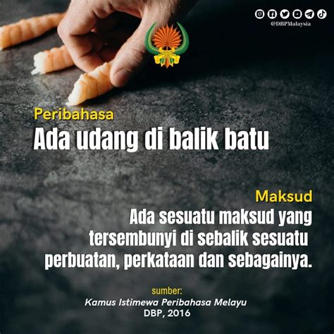 Ada Udang Di Balik Batu