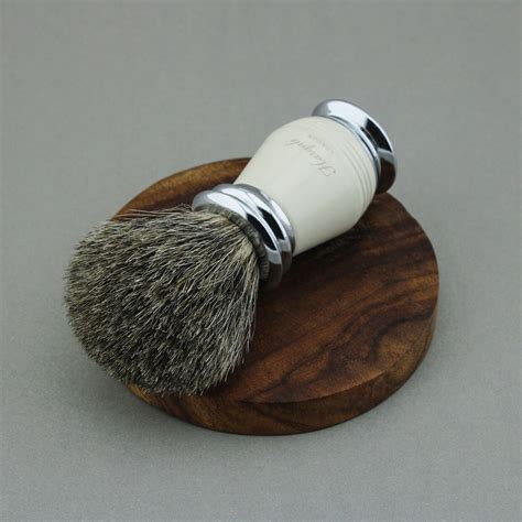 Haryali London Shaving Brush Pure Super Badger Hair Bristles With Metal