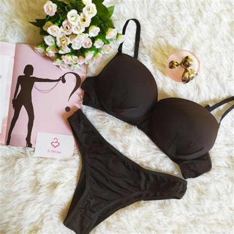Conjunto de Lingerie Básico Preto Tamanho Gg Elo7