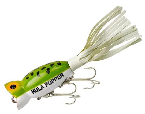 Arbogast Hula Popper Oz White Belly Frog G Safford Trading