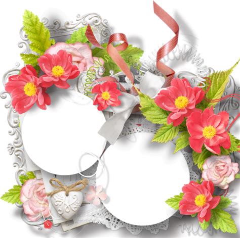 Cadre Fleuri Png Cluster Flowery Frame Png Scrapbook