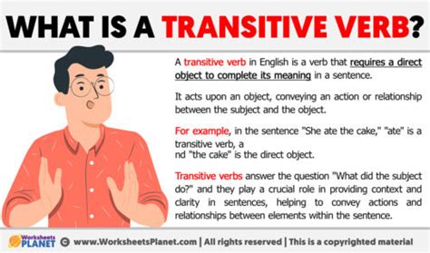 What Is A Transitive Verb Definition Of Transitive Verb