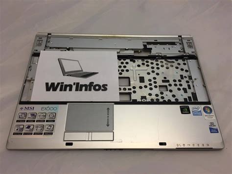 Kunststofftechnik H Lle Oben Oberteil Touchpad Msi Ex Ref Ms