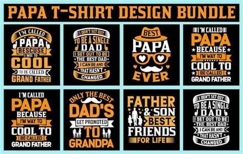 Premium Vector Fathers Day Tshirt Design Bundles Fathers Day Shirts Papa Tshirts Dad Tshirts