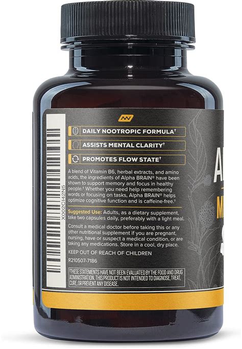 Buy ONNIT Alpha Brain Premium Nootropic Brain Supplement 30 Count For