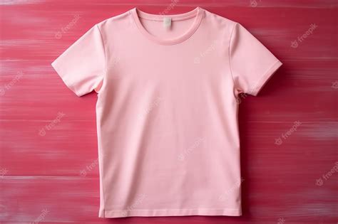 Premium Photo | Blank pink color t shirt mockup