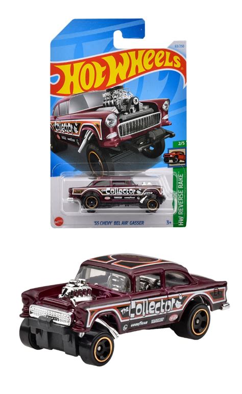 楽天ブックス ホットウィール Hot Wheels ベーシックカー 55 シェビー ベルエア ギャッサー 乗り物おもちゃ ミニカー 3歳から レッド HXR01 玩具