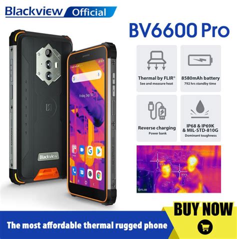 Смартфон Blackview BV6600pro 64 ГБ 4 ГБ Оранжевый IPS 2 SIM купить c ...