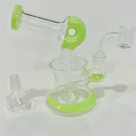 Banger And Bowl Special 6 Side Car Water Pipe Dab Rig With Cup