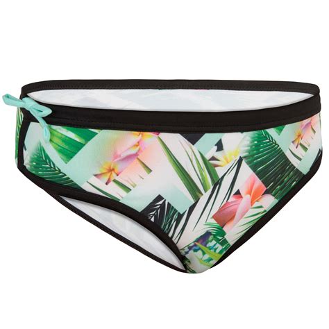 Girls Surfing Bikini Bottom 900 Age 7 15 Green Olaian Decathlon