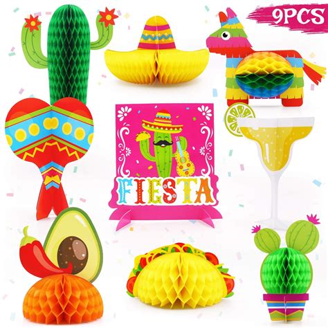 Mexican Honeycomb Table Centerpieces Cinco De Mayo Table Decorations