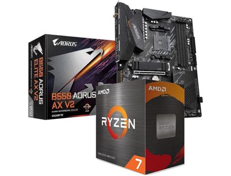 Amd Ryzen Mobo And Cpu Consisting Of Ryzen 7 5800x Eight Core Cpu And