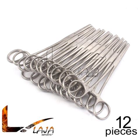 Amazon LAJA IMPORTS SET OF 12 KOCHER HEMOSTAT FORCEPS STRAIGHT 6