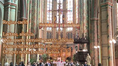 Regina Caeli Lyrics Traditional Latin Mass Youtube