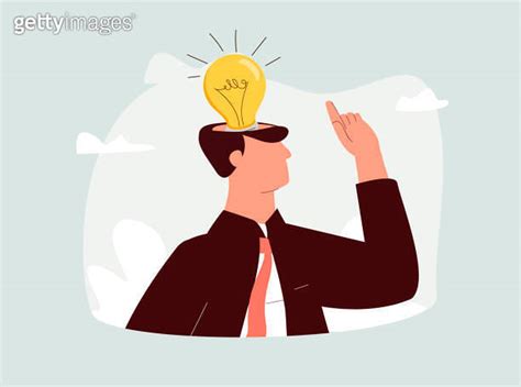 Think Outside The Box Light Bulb In A Head Idea Brainstorming