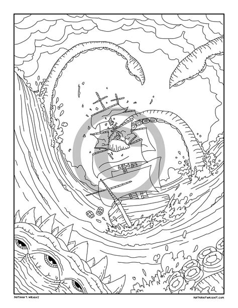 Must Know Kraken Coloring Page Ideas Xsadzca