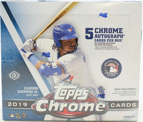 2019 Topps Chrome Baseball Hobby Jumbo Box Da Card World