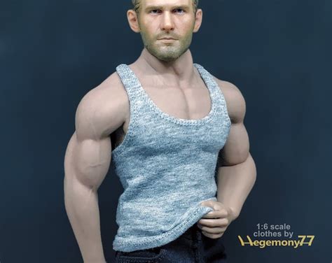1 6th Scale Grey Tank Top Vest Fits 12 Inch Figures E G Hot Toys TTM 18 19 21 Tbleague M31