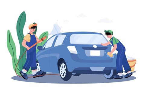 Lavado De Autos En Bikini Mujer Joven En Traje De Ba O Lavado De