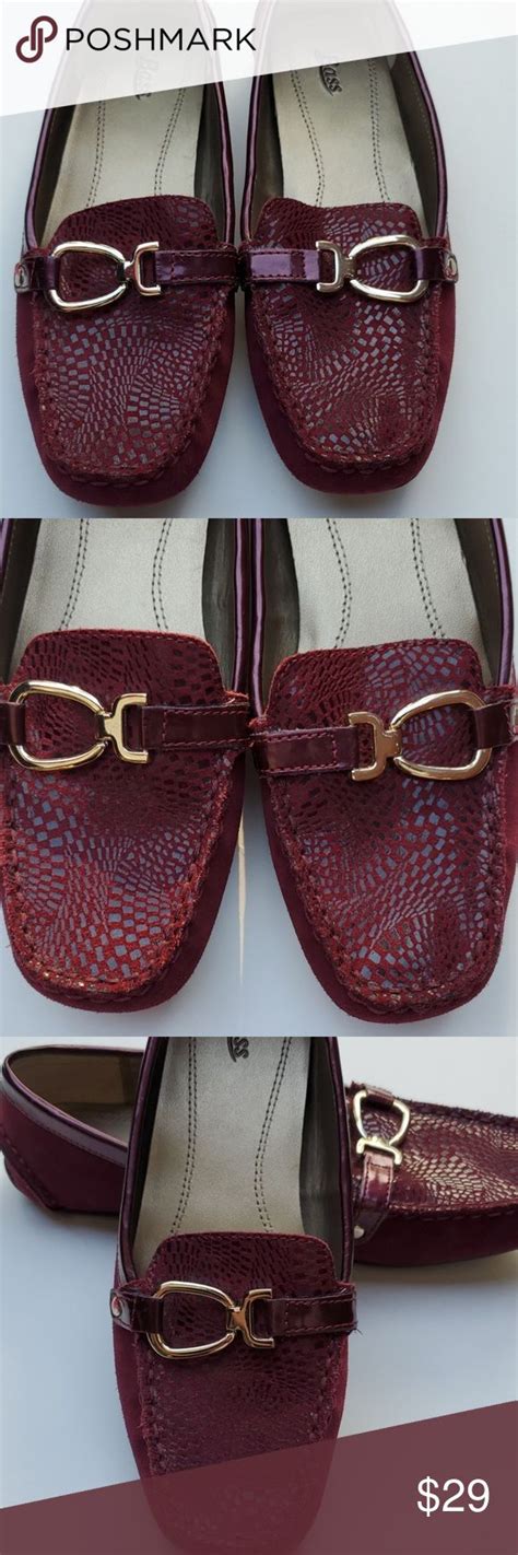 Bass Loafers deep red suede with gold Buckle | Red suede, Bass shoes, Suede