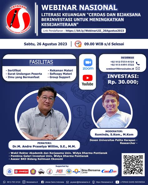 Webinar Nasional Literasi Keuangan Cerdas Dan Bijaksana Berinvestasi