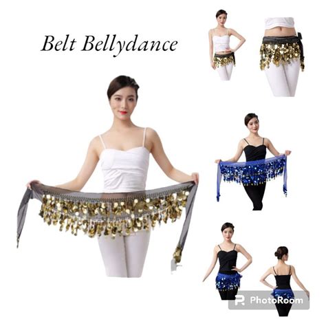 Jual Selendang Belly Dance Bahan Sifon Koin Sequine Emas Dan Koin Kuno