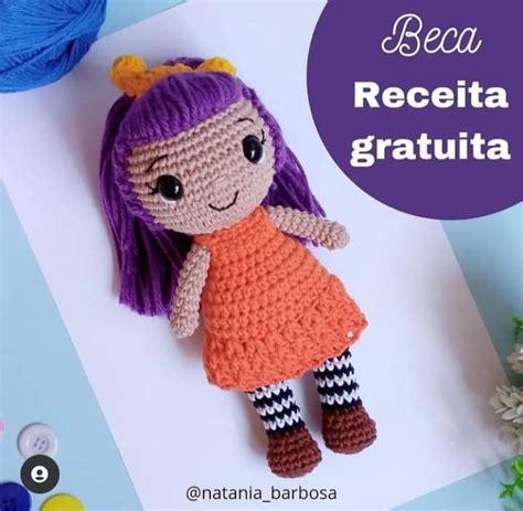 Boneca Amigurumi Receita Croch Ver E Fazer