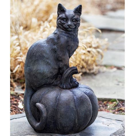 Outdoor garden black Cat bronze statue hot sale - custom made