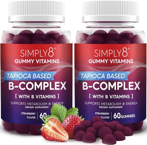 Buy Simply8 B Complex Gummies Potent Vitamin B3 B6 B7 B9 B12 Folic Acid And Vitamin C