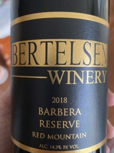 Bertelsen Reserve Barbera Vivino US