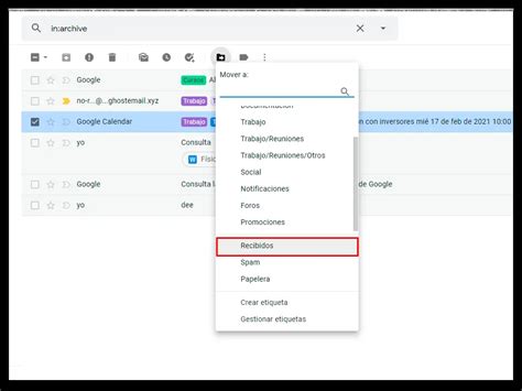 C Mo Recuperar Un Email Archivado En Gmail
