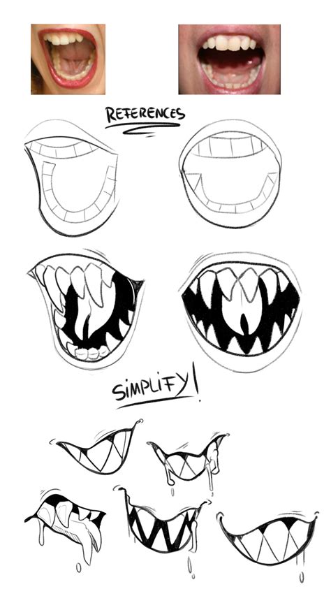 Smile Reference Drawing - Useful drawing references and sketches for ...