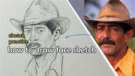 How To Draw Face Sketch Potrait Sketch Sketch Practice Youtube