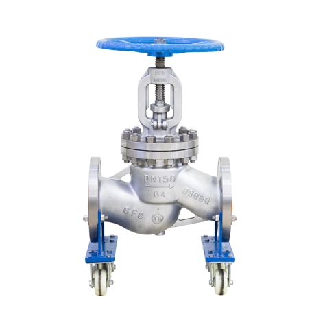 Industrial Globe Valves Stainless Steel Flanged Through Way Globe Valve