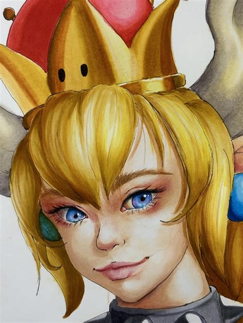 Bowsette Illustration Rohuhu