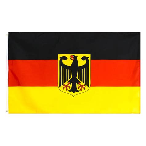 Флаг с орлом Германии, полиэстер, немецкий летающий баннер Deutschland ...