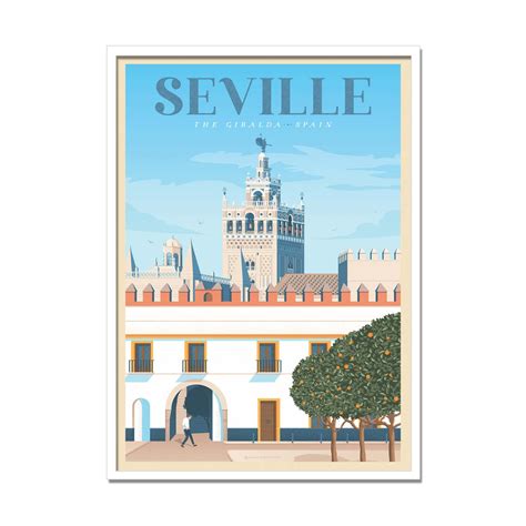 Affiche D Art Ville Seville Olahoop Travel Posters