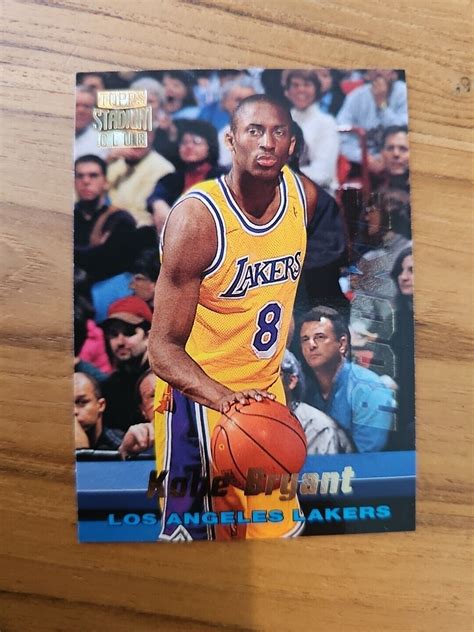 1996 Topps Stadium Club Kobe Bryant Rookie Card RC R12 EBay