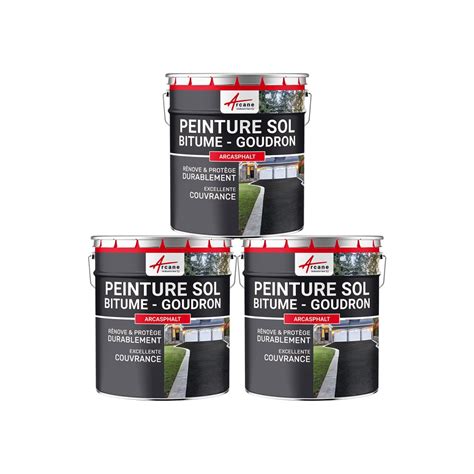 Peinture Bitume Goudron Enrob Arcasphalt X Kg Vert Tennis