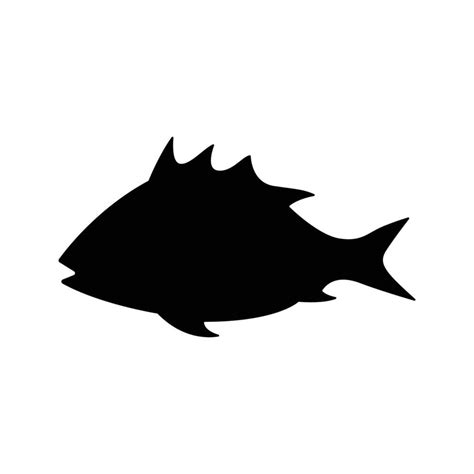 Sea Fish Silhouette Vector Art At Vecteezy