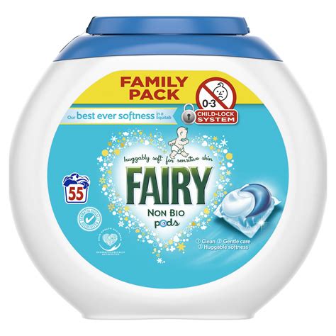 Fairy Non Bio Washing Pods 55 Washes Wilko