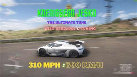 FORZA HORIZON 5 310 MPH Koenigsegg Jesko Ultimate Tune Setup YouTube