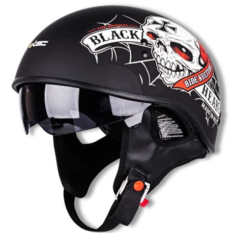 Kask Motocyklowy Retro Na Motor Otwarty Z Blend Za Z Z