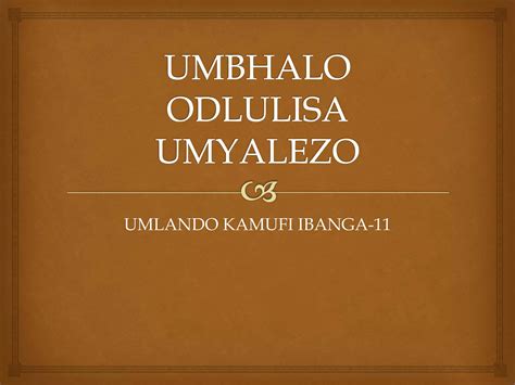 Bhala Umlando Kamufi Isibonelo 4