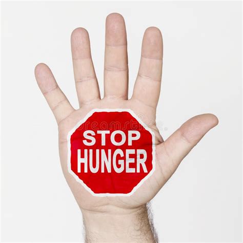 Stop Hunger Sign Stock Image Image Of Hunger Child 141706263